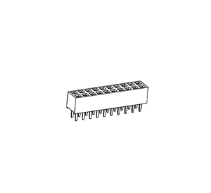 PH2.00*H4.0/4.3/4.6 Female Header Double row straight series